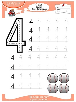 Çocuklar İçin Çizgi Çalışma Sayfaları 